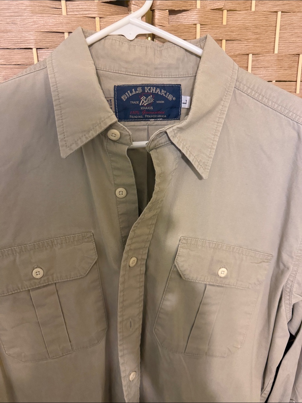 Bills Khakis Lightweight Men's Tan Utility Shirt Jacket